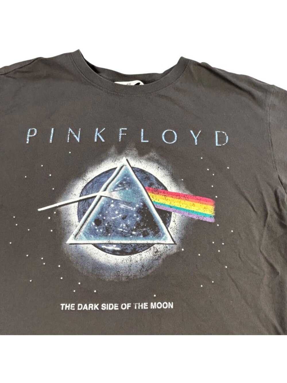 Pink Floyd T Shirt Sz M The Dark Side Of The Moon Graphic Band Cotton Black H&M